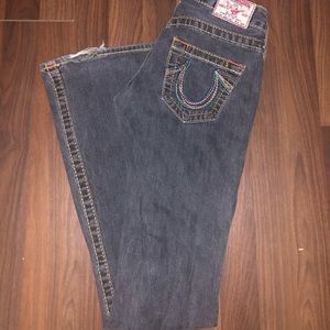 True religion rainbow pocket jeans